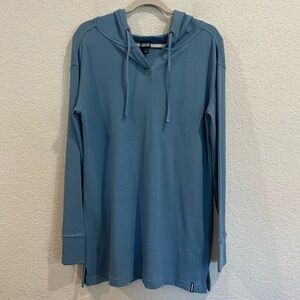 Patagonia Women’s Hooded Waffle Tunic in Blue - Organic Cotton